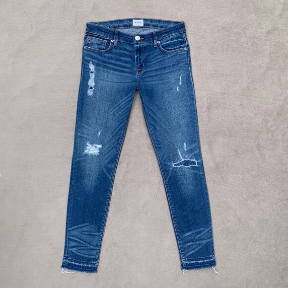 Hudson Krista Ankle Skinny Mid Rise Released Hem Jeans Sz27 - Picture 2 of 14